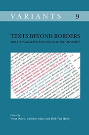 Cover of Texts Beyond Borders by Wout Dillen