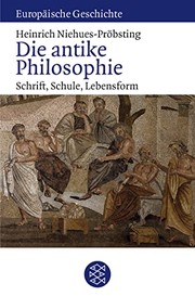 Front cover of Die antike Philosophie by Heinrich Niehues-Pröbsting
