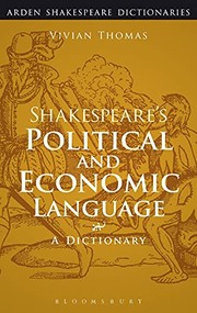 Cover of Shakespeare's Political and Economic Language (Continuum Shakespeare Dictionaries) by Vivian Thomas