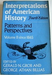Front cover of Interpretations of American history by Gerald N. Grob