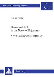 Front cover of Horror and Evil in the Name of Enjoyment by Han-yu Huang