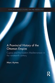 Front cover of Provincial History of the Ottoman Empire by Marc Aymes