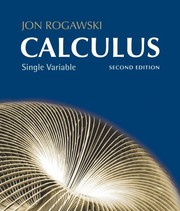 Cover of Single variable calculus by Jonathan Rogawski