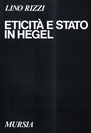 Cover of Eticità e stato in Hegel by Lino Rizzi