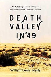 Cover of Death Valley In '49 by William Lewis Manly