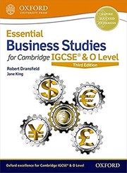 Front cover of Essential Business Studies for Cambridge IGCSE® and o Level by Robert Dransfield