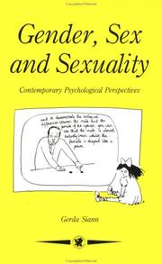 Cover of Gender, sex, and sexuality by Gerda Siann