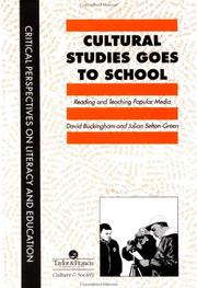 Front cover of Cultural studies goes to school by David Buckingham