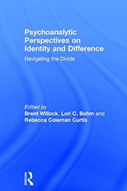Cover of Psychoanalytic Perspectives on Identity and Difference by Brent Willock