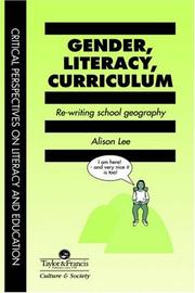 Front cover of Gender, Literacy, Curriculum by Alison Lee Univ