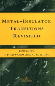 Front cover of Metal-insulator transitions revisited by P. P. Edwards