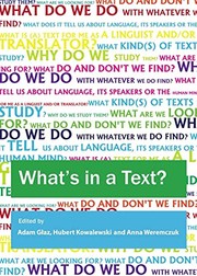 Front cover of What's in a text? by Adam Głaz