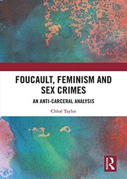 Front cover of Foucault Feminism and Sex Crimes by Chloë Taylor