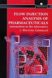 Front cover of Flow injection analysis of pharmaceuticals by José Martínez Calatayud
