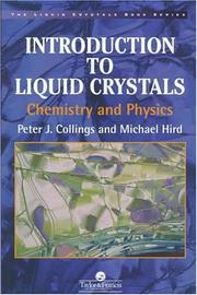 Front cover of Introduction to liquid crystals chemistry and physics by Peter J. Collings