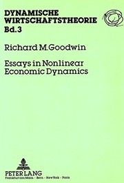 Front cover of Essays in nonlinear economic dynamics by Richard M. Goodwin