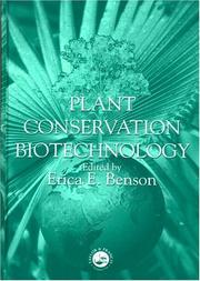Cover of Plant Conservation Biotechnology by Erica Benson