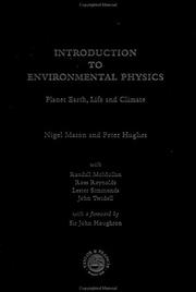 Cover of Introduction to environmental physics by Nigel Mason