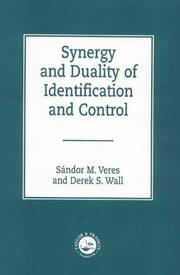 Front cover of Synergy and duality of identification and control by Sándor M. Veres