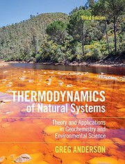 Cover of Thermodynamics of Natural Systems by Greg Anderson