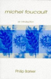 Cover of Michel Foucault by Philip Barker