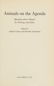 Front cover of Animals on the agenda by Andrew Linzey