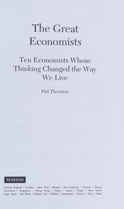 Cover of Great Economists by Phil Thornton