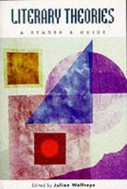 Front cover of Literary theories by Julian Wolfreys