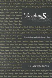 Cover of Readings by Julian Wolfreys