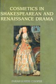 Front cover of Cosmetics in Shakespearean and Renaissance Drama by Farah Karim-Cooper
