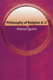 Front cover of Philosophy of Religion A-Z (Philosophy A-Z) by Patrick Quinn