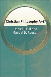 Front cover of CHRISTIAN PHILOSOPHY A-Z by Hill, Daniel J