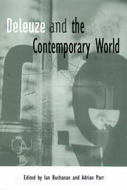 Front cover of Deleuze and the contemporary world by Ian Buchanan
