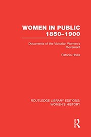Cover of Women in Public, 1850-1900 by Patricia Hollis