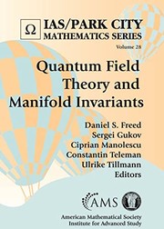 Front cover of Quantum Field Theory and Manifold Invariants by Daniel S. Freed