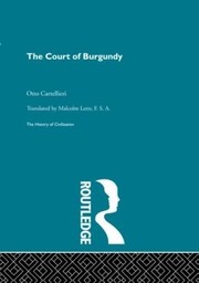 Front cover of The court of Burgundy by Otto Cartellieri