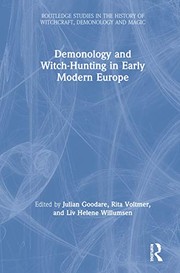 Front cover of Demonology and Witch-Hunting in Early Modern Europe by Julian Goodare