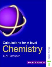 Front cover of Calculations for A-Level Chemistry (Calculations for A Level Chemistry) by Eileen Ramsden