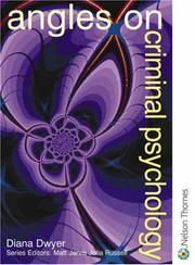 Cover of Angles On Criminal Psychology (Angles on Psychology) by Diana Dwyer