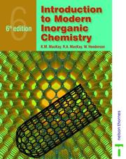 Front cover of Introduction to modern inorganic chemistry by K. M. Mackay