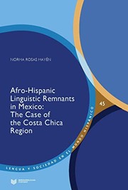 Front cover of Afro-Hispanic Linguistic Remnants in Mexico by Norma Rosas Mayén