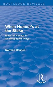Cover of When Honour's at the Stake (Routledge Revivals) by Norman Council