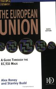 Cover of The European Union by Alex Roney