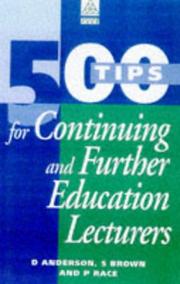 Front cover of 500 TIPS FOR FURTHER & CONT ED LECTURERS by David Anderson