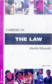 Front cover of Careers in Law by Martin Edwards