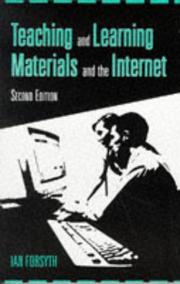 Front cover of Teaching and learning materials and the Internet by Ian Forsyth
