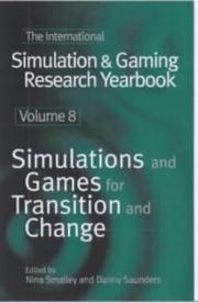 Front cover of INTERNATIONAL SIMULATION & GAMING YEARBOOK VOL 8 (International Simulation and Gaming Research Yearbook) by Danny Saunders