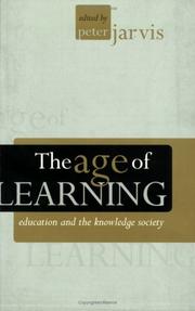 Front cover of The Age of Learning by Holford Jarvis