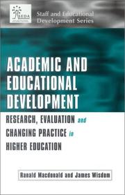 Cover of Academic and Educational Development by Ranal Macdonald