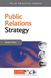 Cover of Public relations strategy by Sandra Oliver